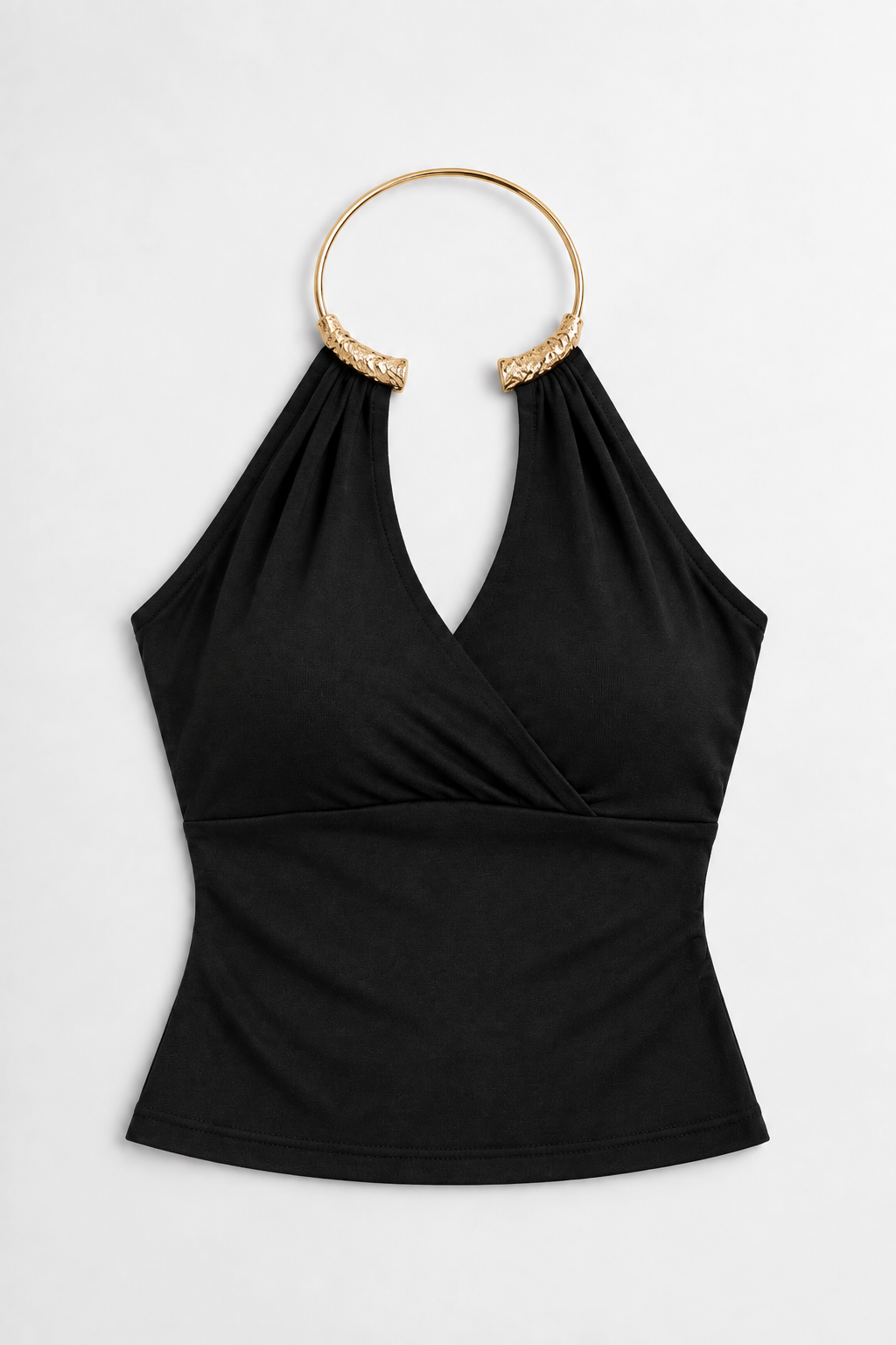Golden Ring Halter Top