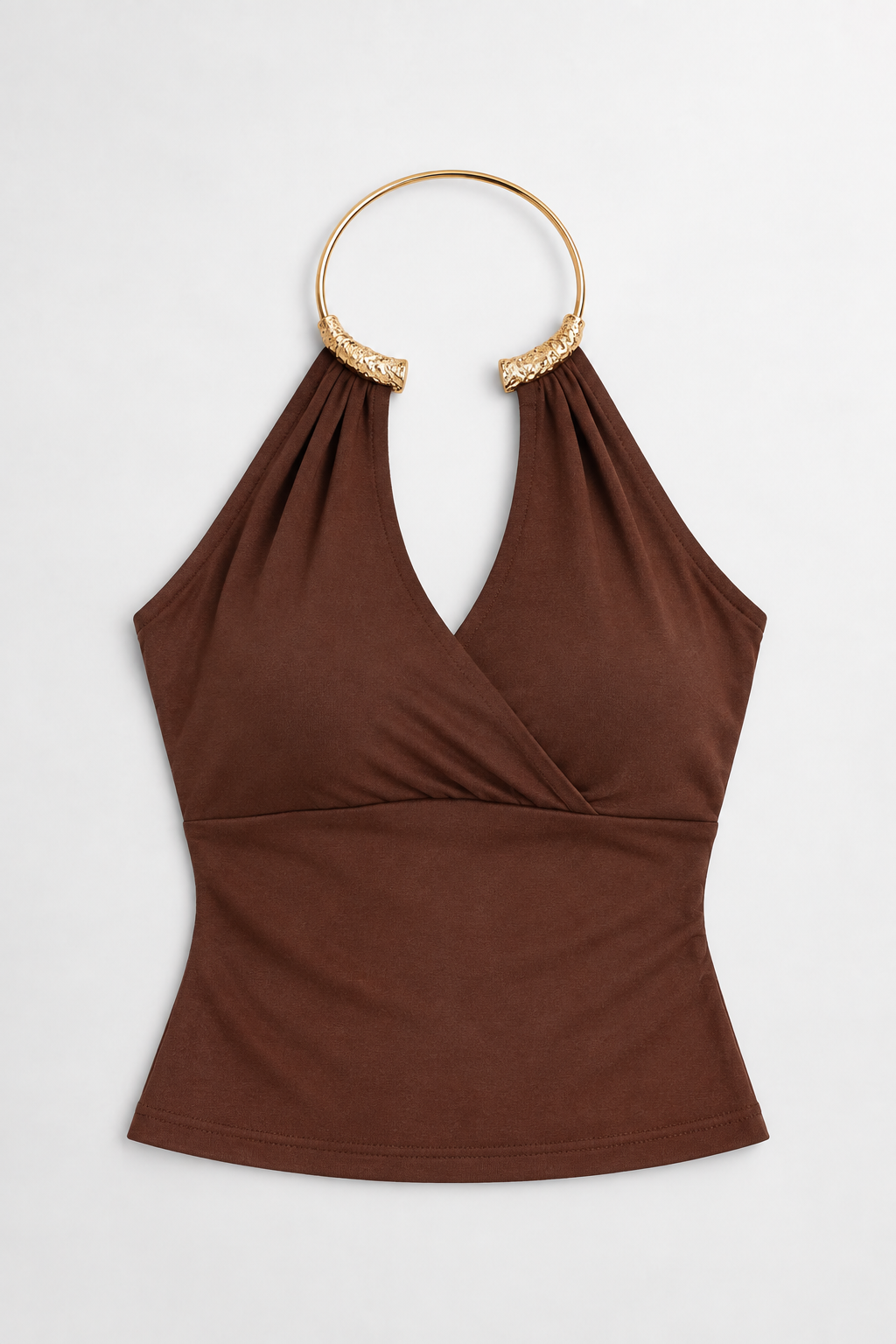 Golden Ring Halter Top