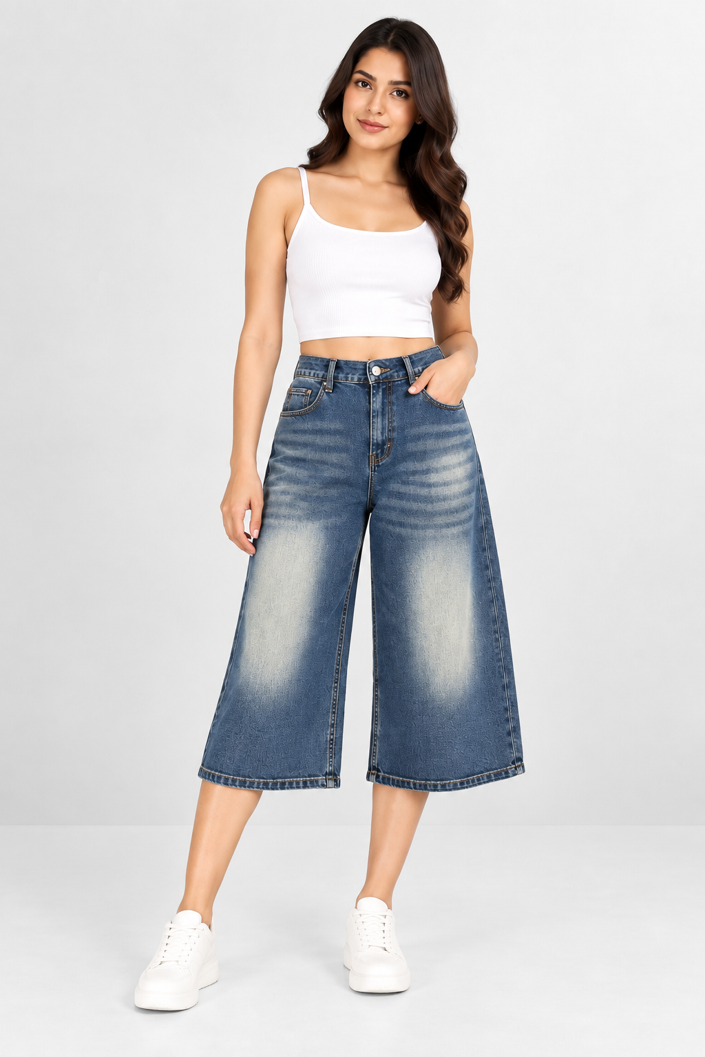 Retro Wash Crop Jeans
