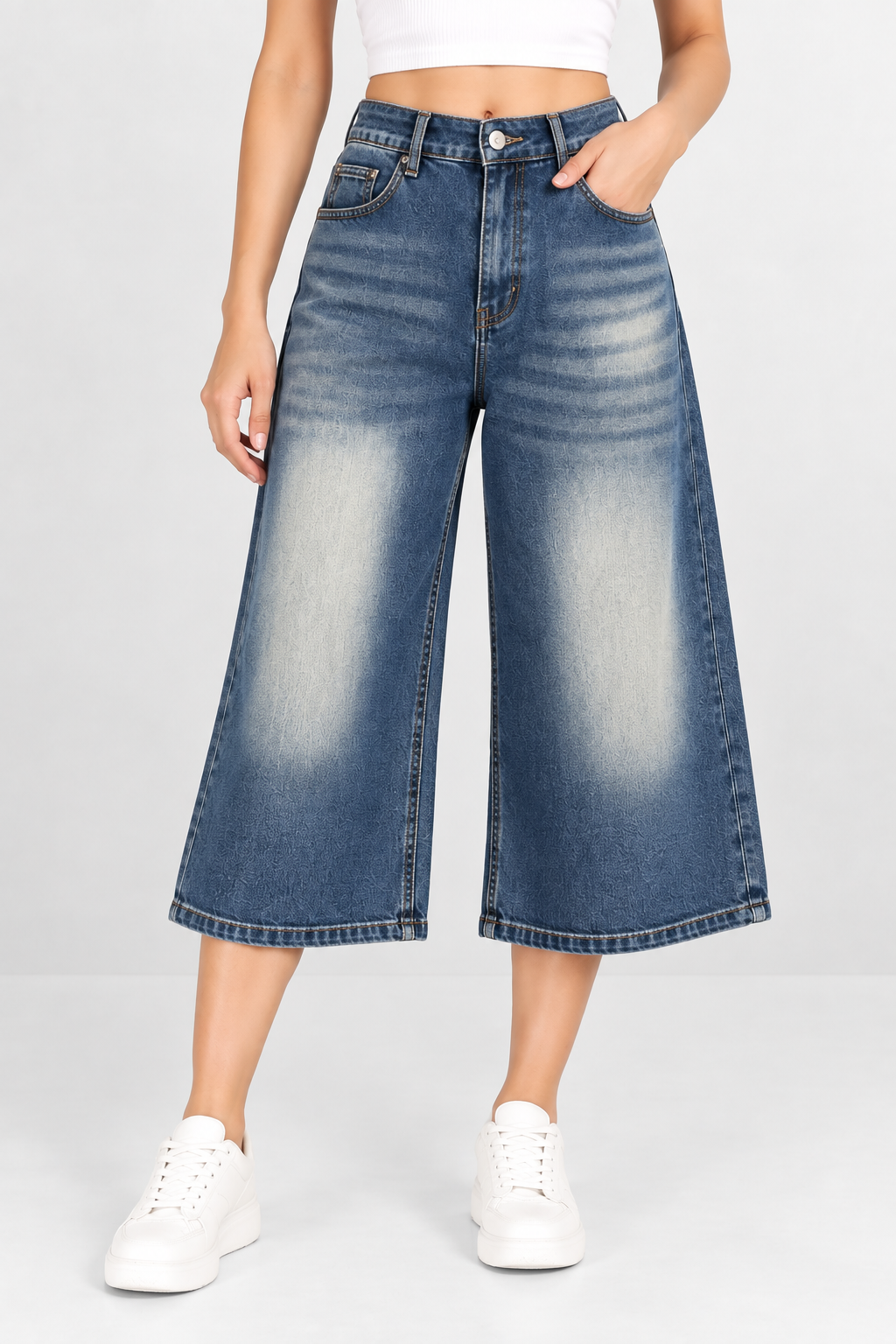 Retro Wash Crop Jeans