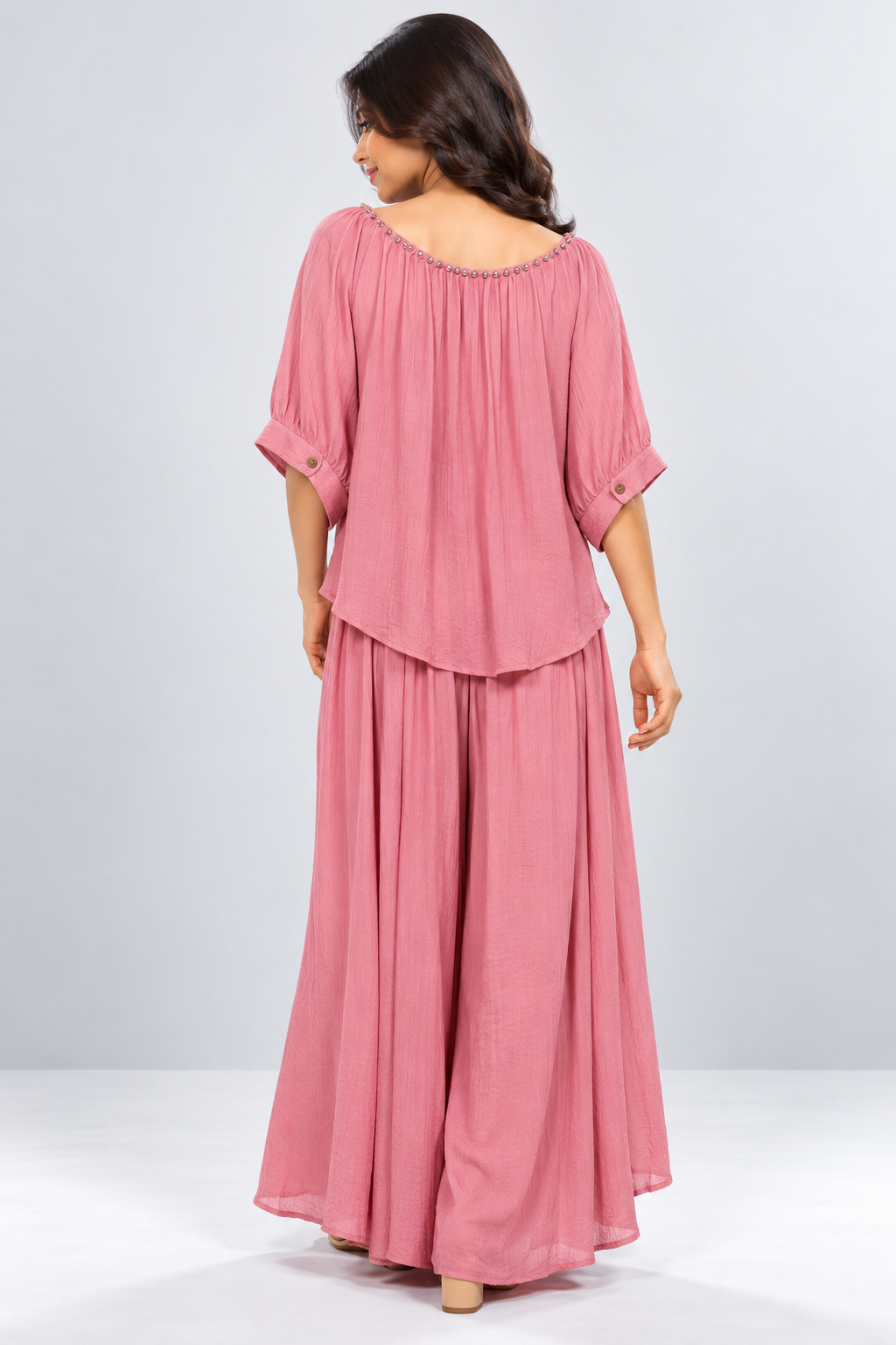 Crystal Detail Flowy Co-ord Set