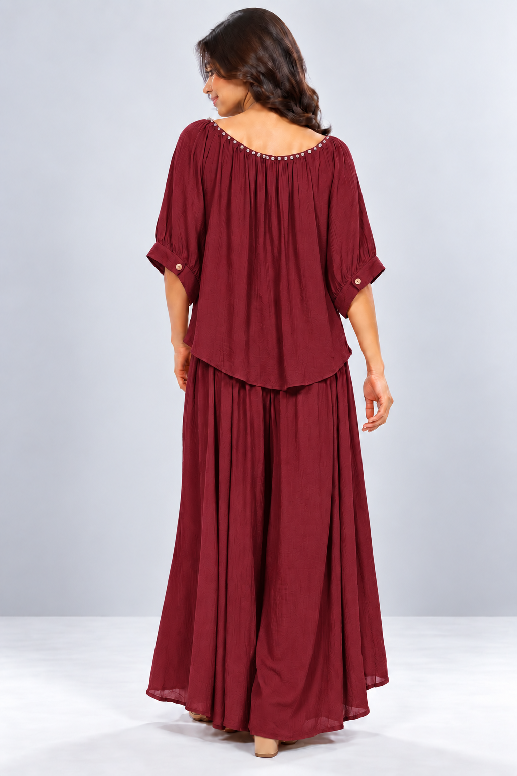 Crystal Detail Flowy Co-ord Set