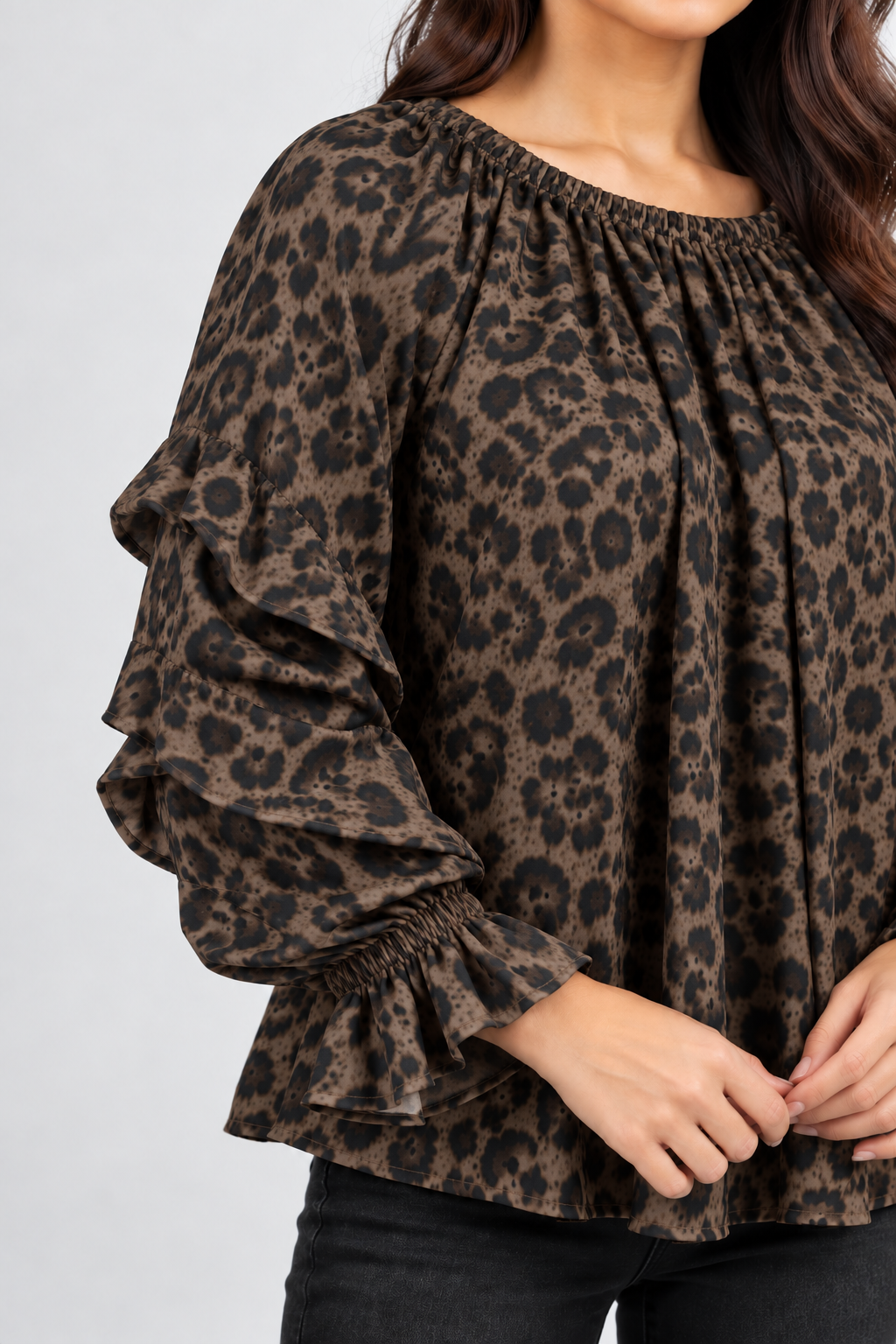 Wild Muse Ruffle Sleeve Top