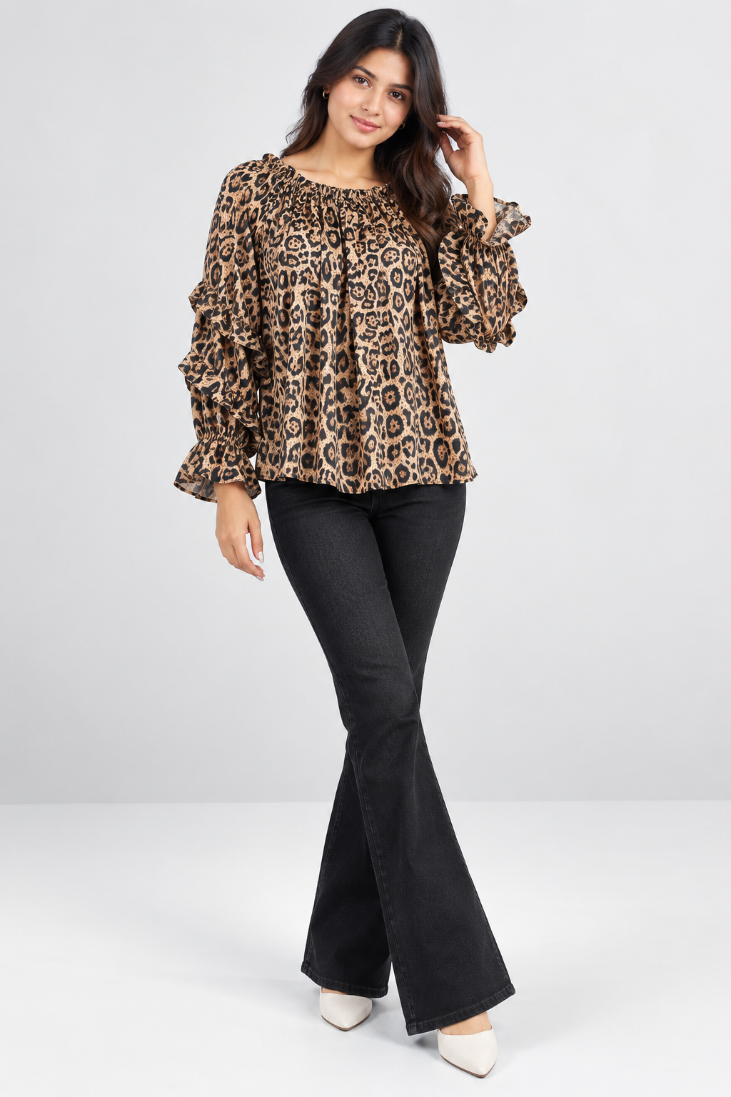 Wild Muse Ruffle Sleeve Top
