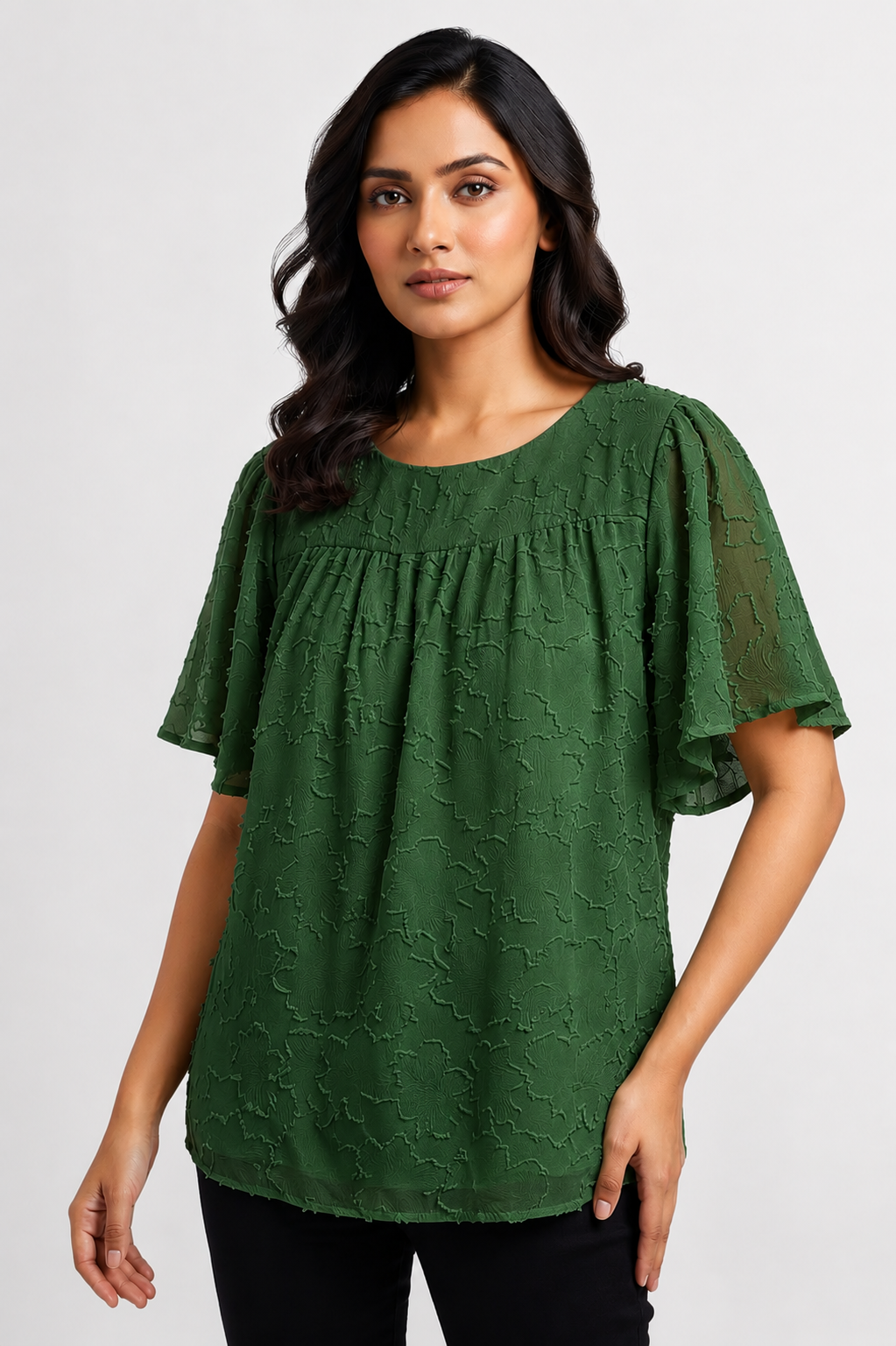Flutter Sleeve Top