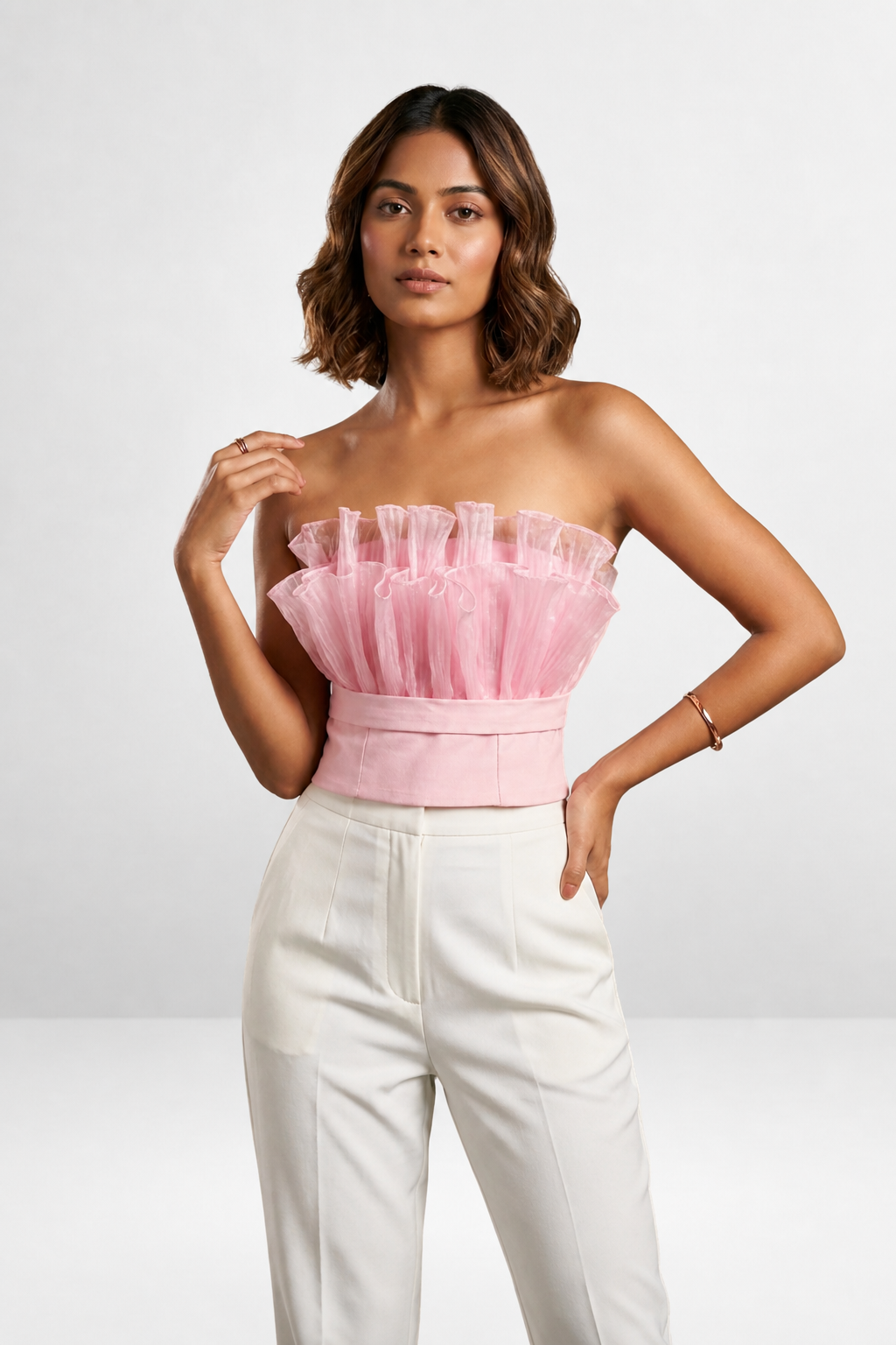 Crop Ruffle Top