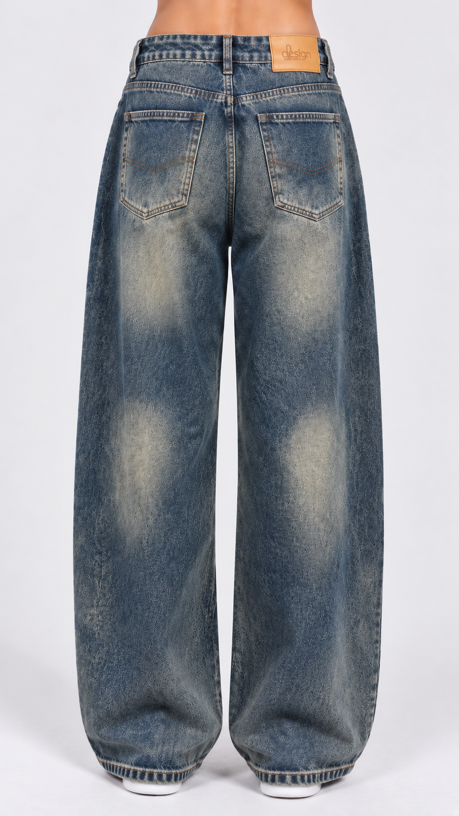 Dusky Blue Baggy Jeans