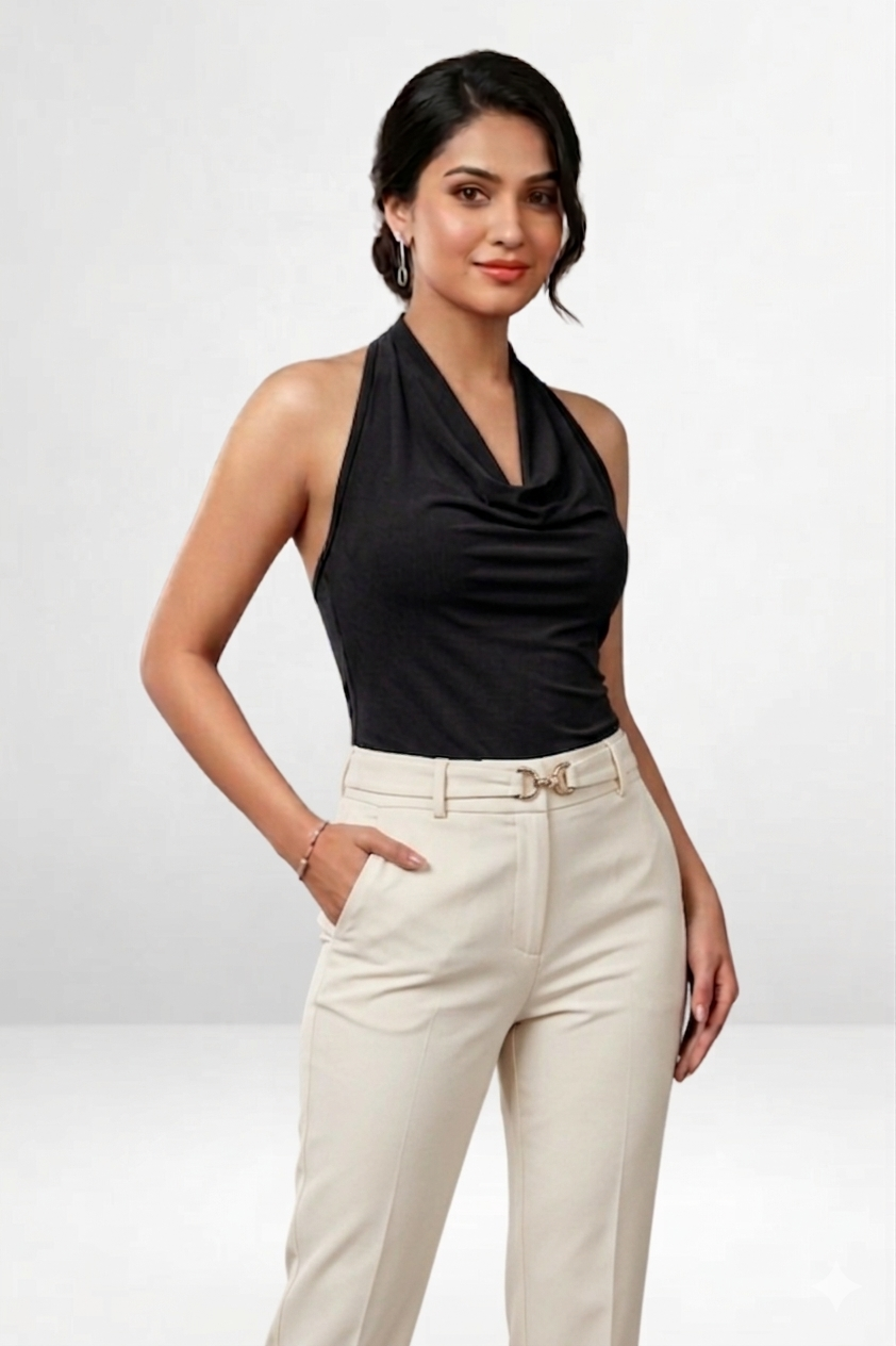 Cowl Halter Top