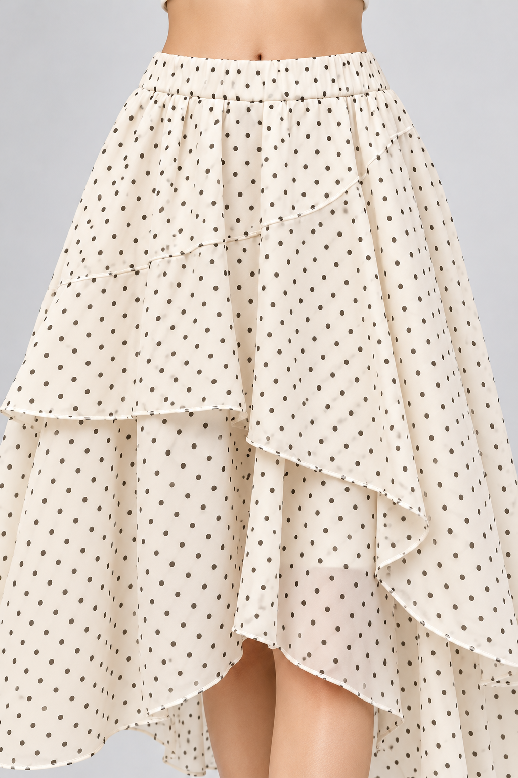 Polka Dot Cascade Skirt