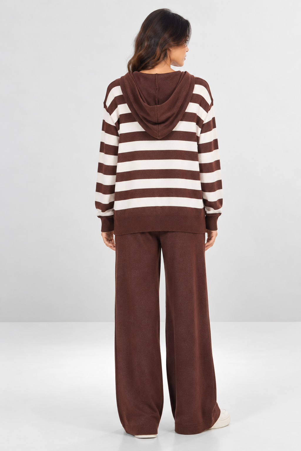 Striped Knit Hoodie Co-ord Set