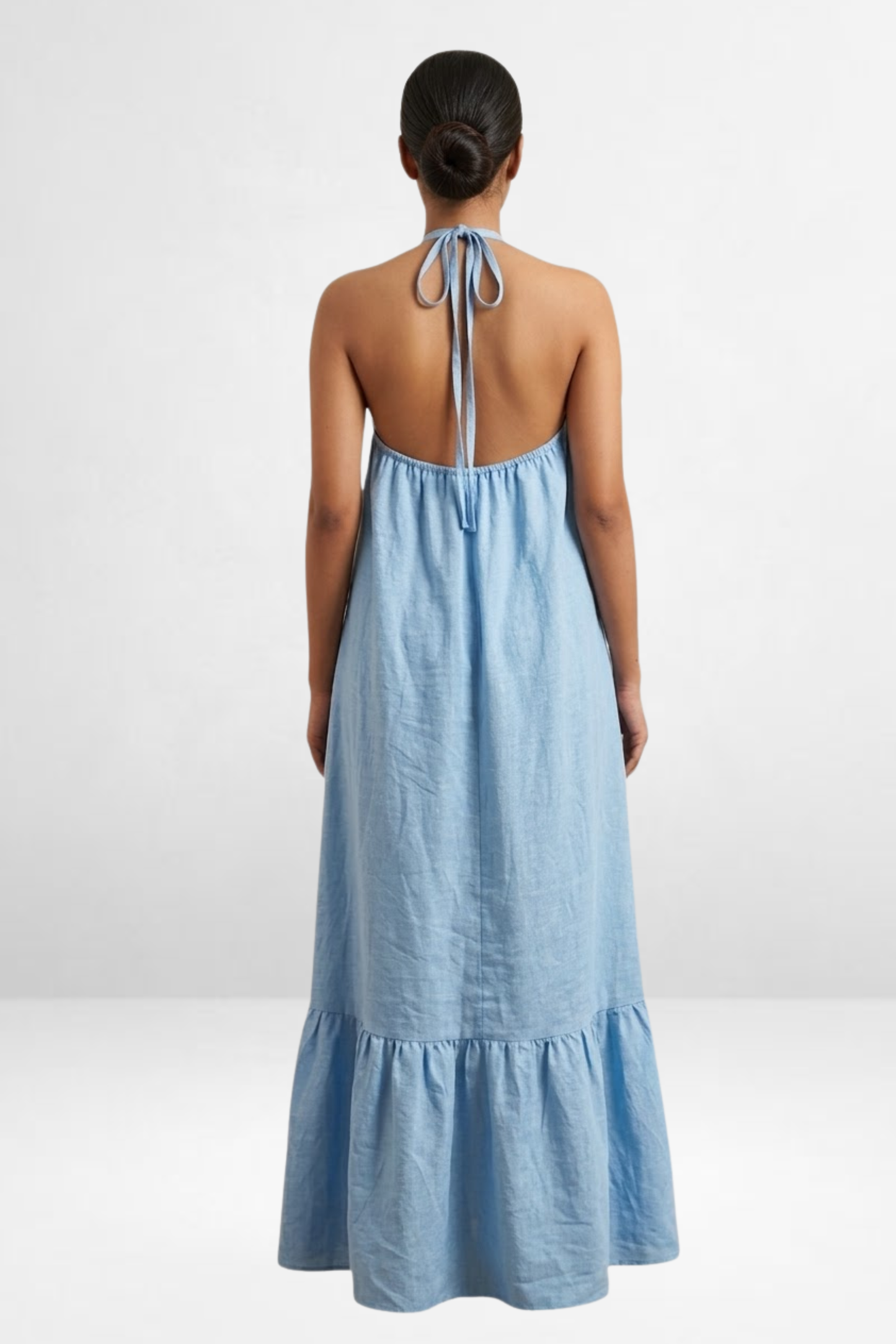 Linen Flower Dress