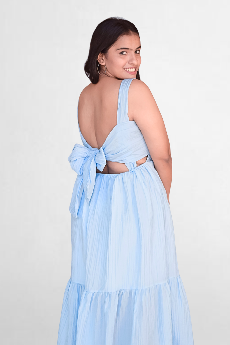 Bow Cutout Midi Dress