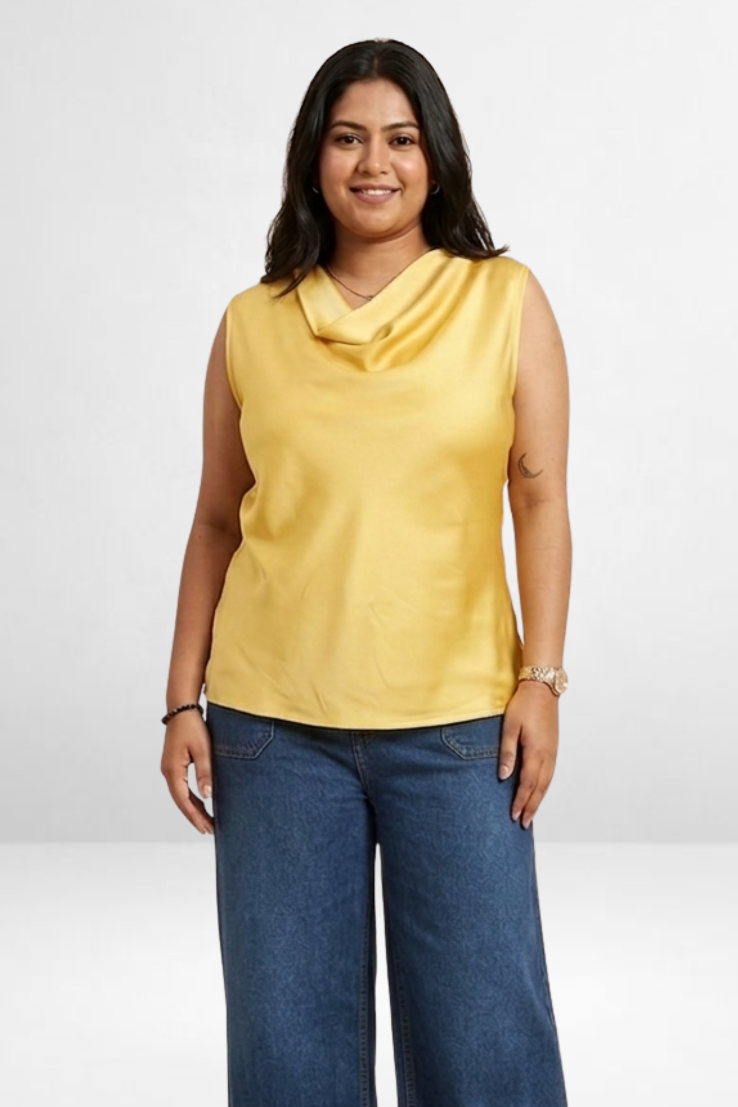 Draped Neck Top