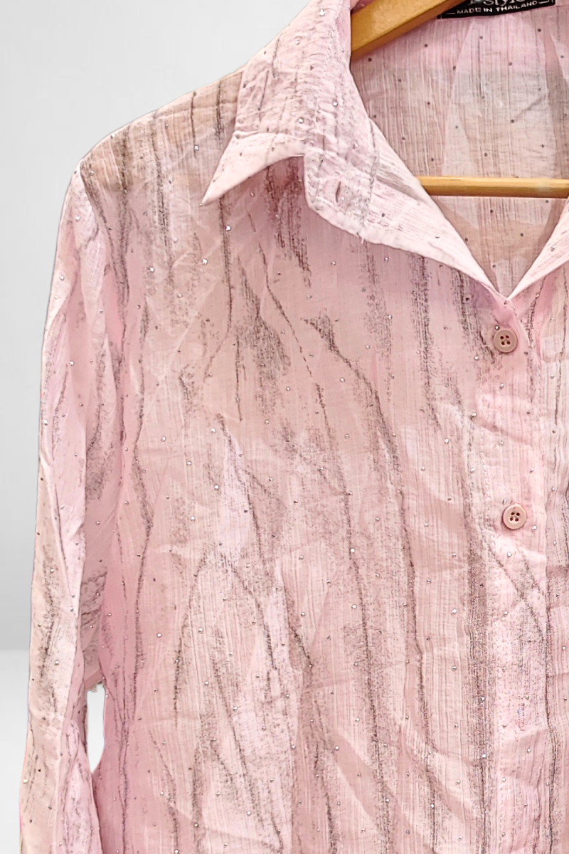 Relaxed Casual Bling Shirt