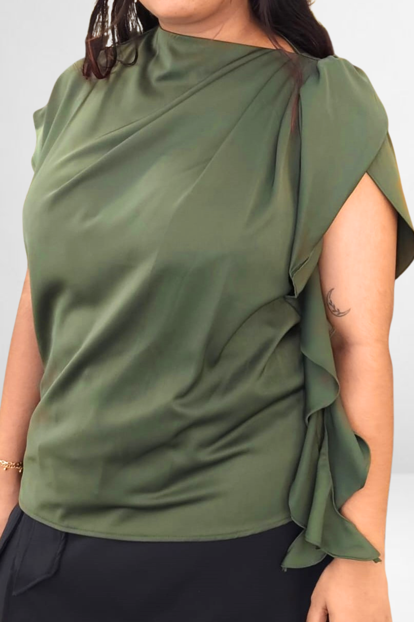 Drape Ruffle Top