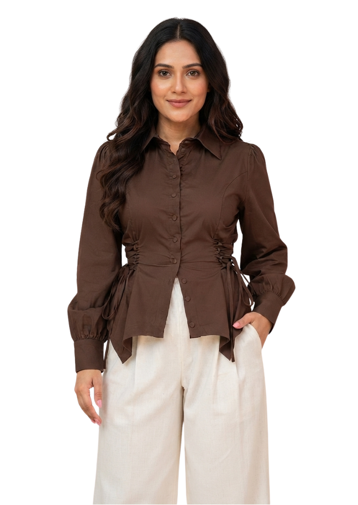 Waist Tie-Up Shirt