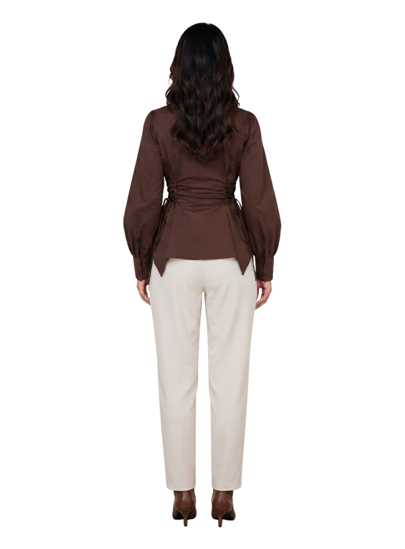 Waist Tie-Up Shirt