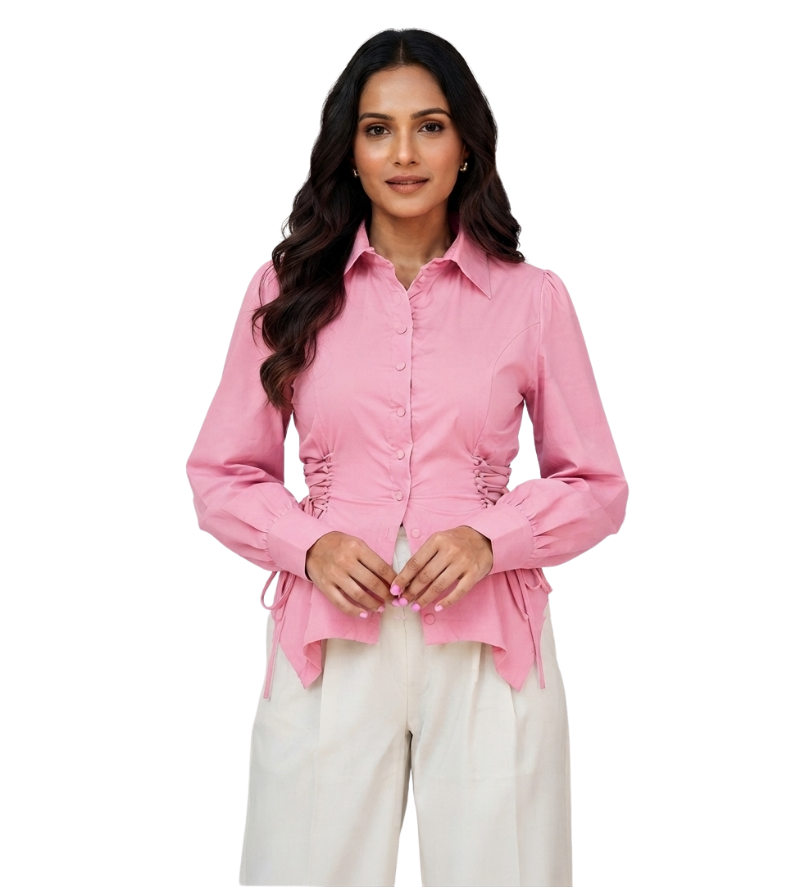 Waist Tie-Up Shirt