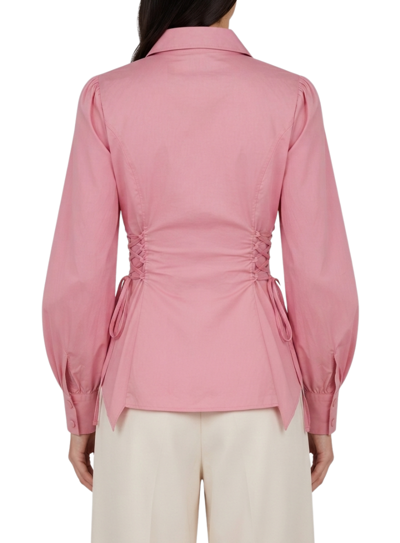 Waist Tie-Up Shirt