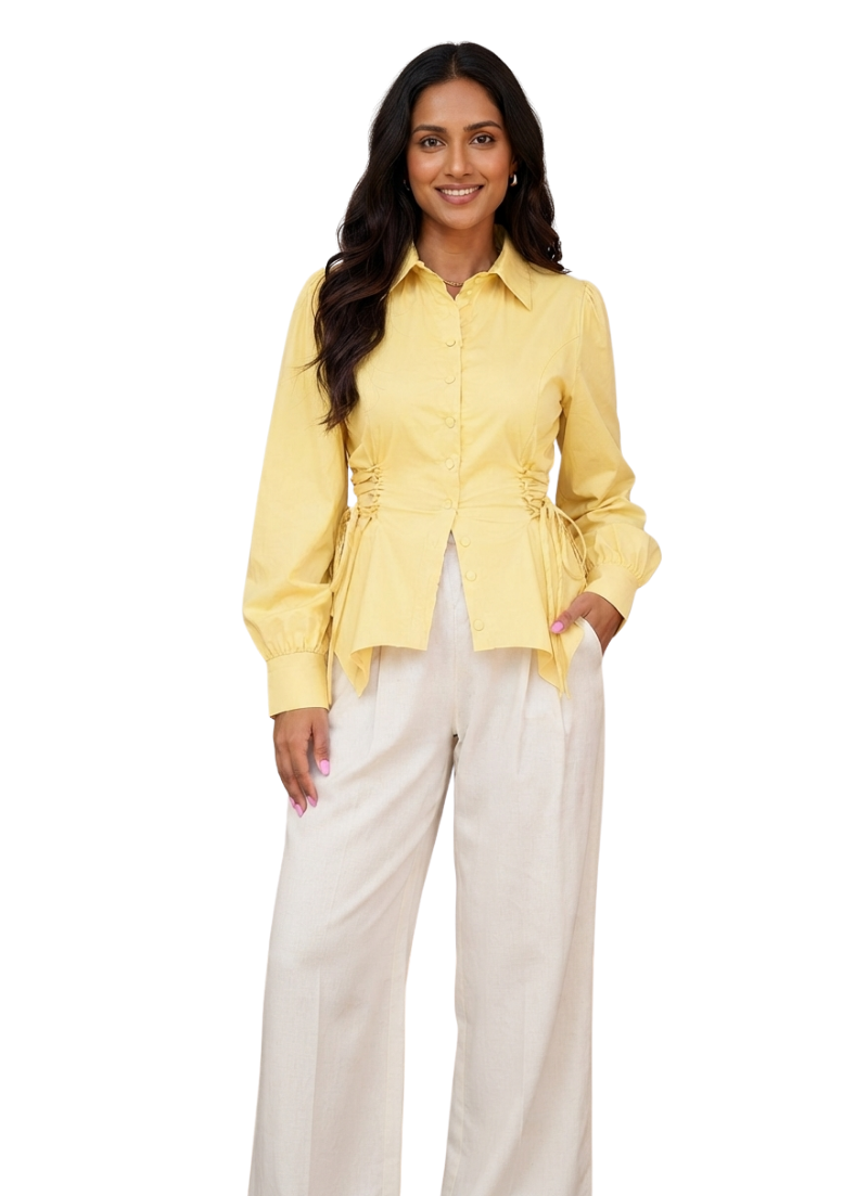 Waist Tie-Up Shirt