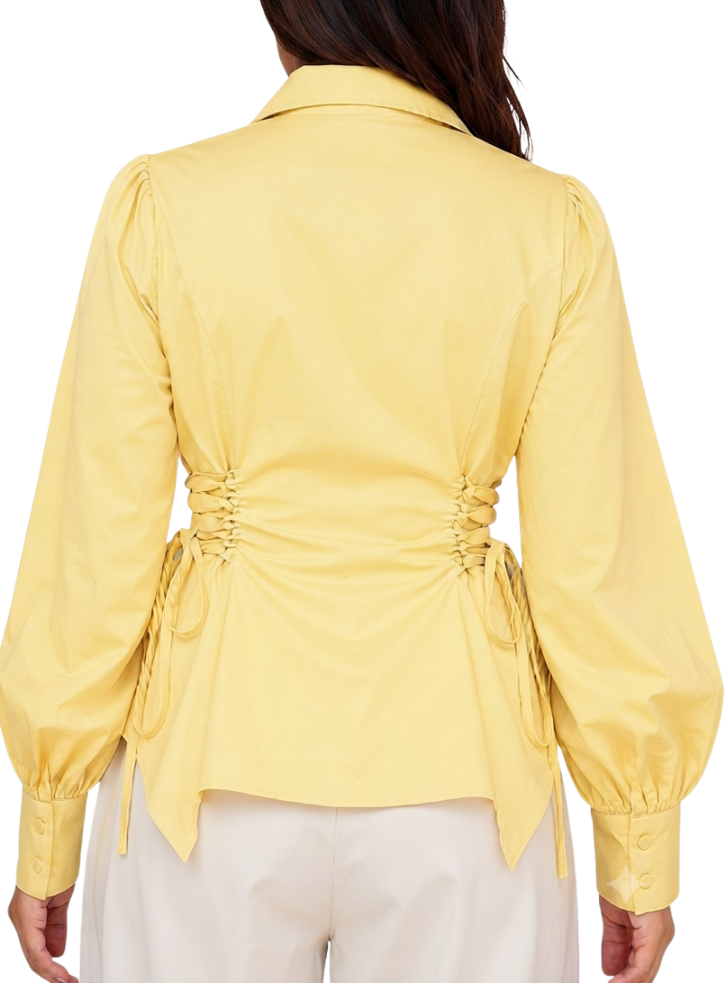 Waist Tie-Up Shirt