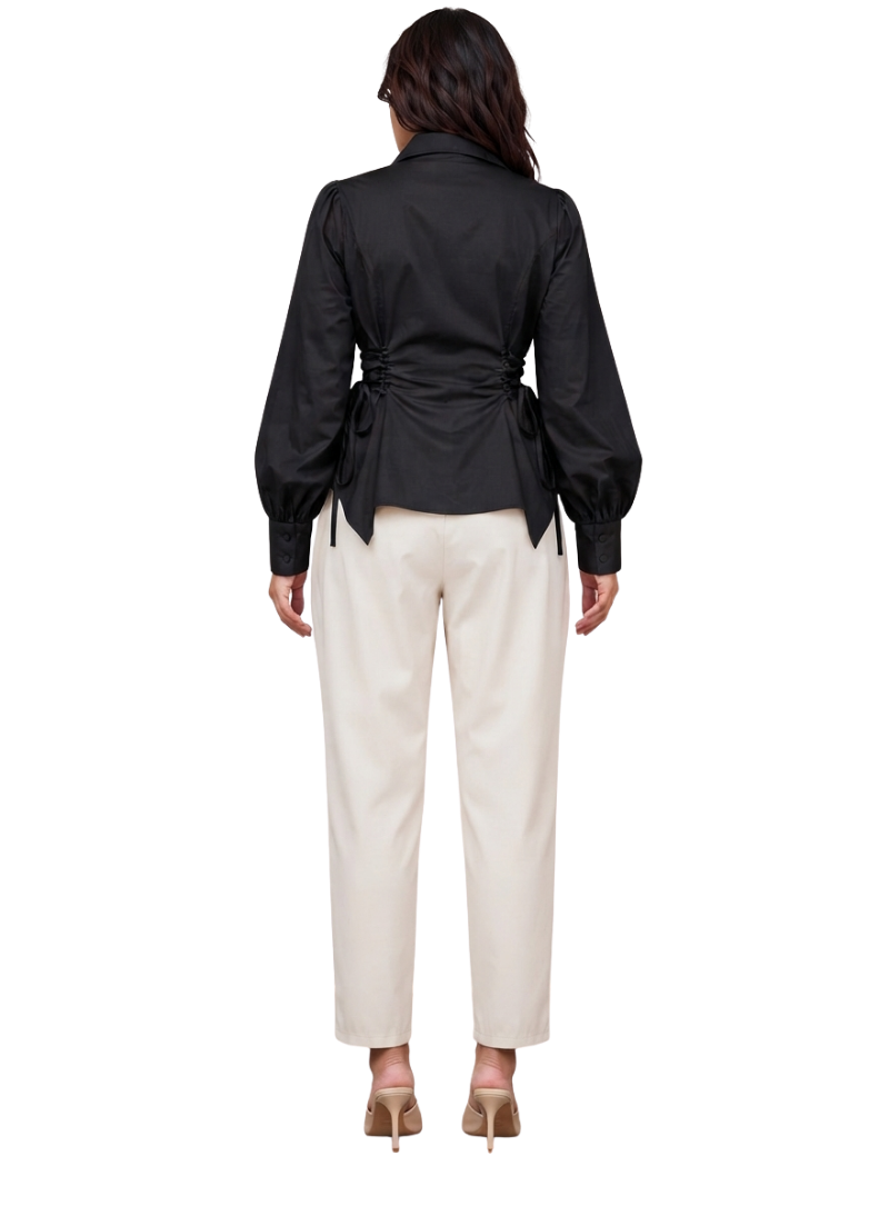 Waist Tie-Up Shirt