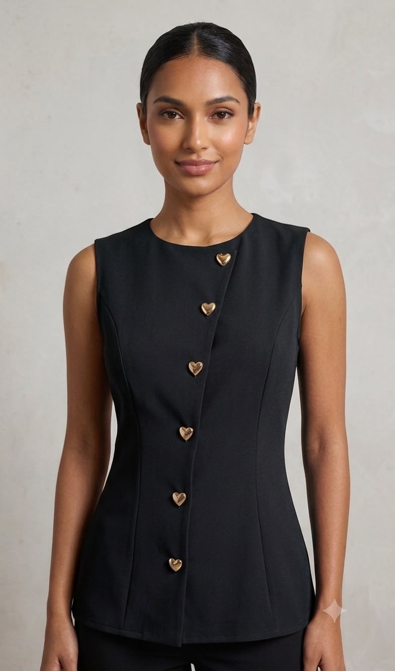Heart Button Top