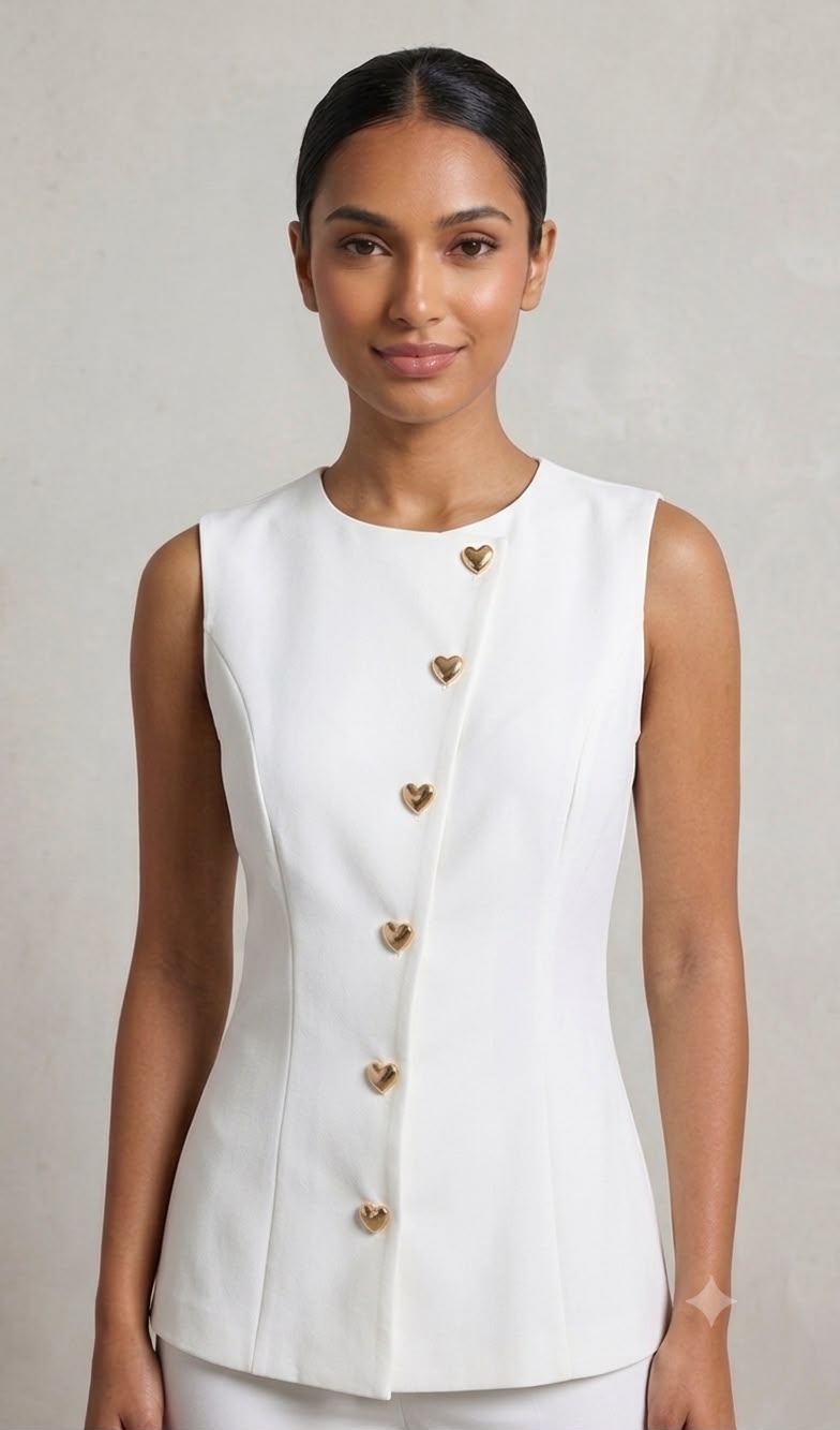 Heart Button Top