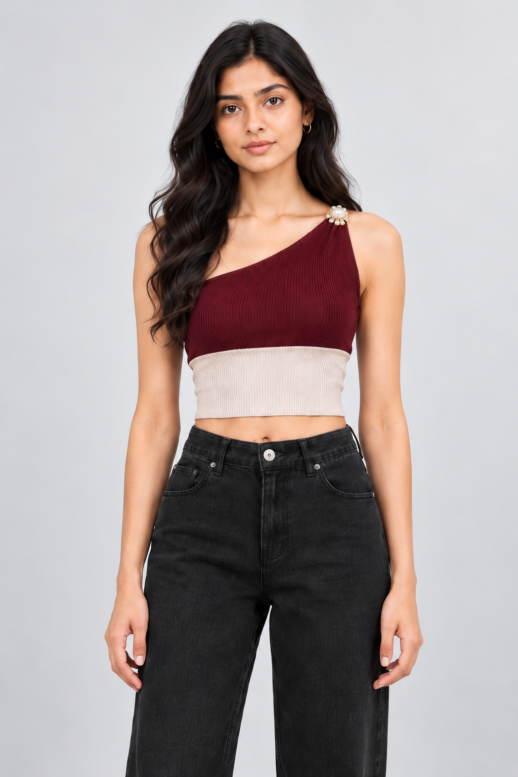 Pearl One-Shoulder Top