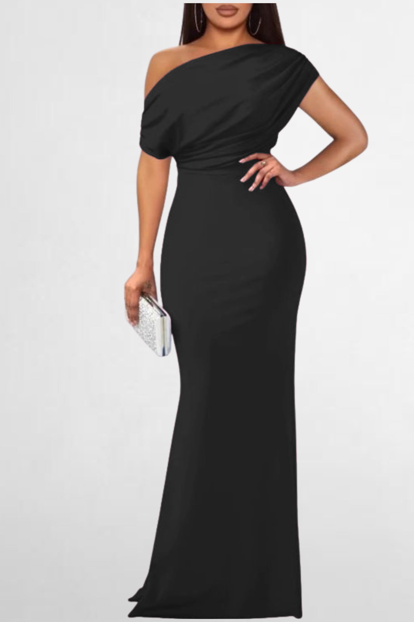 Elegant One-Shoulder Gown
