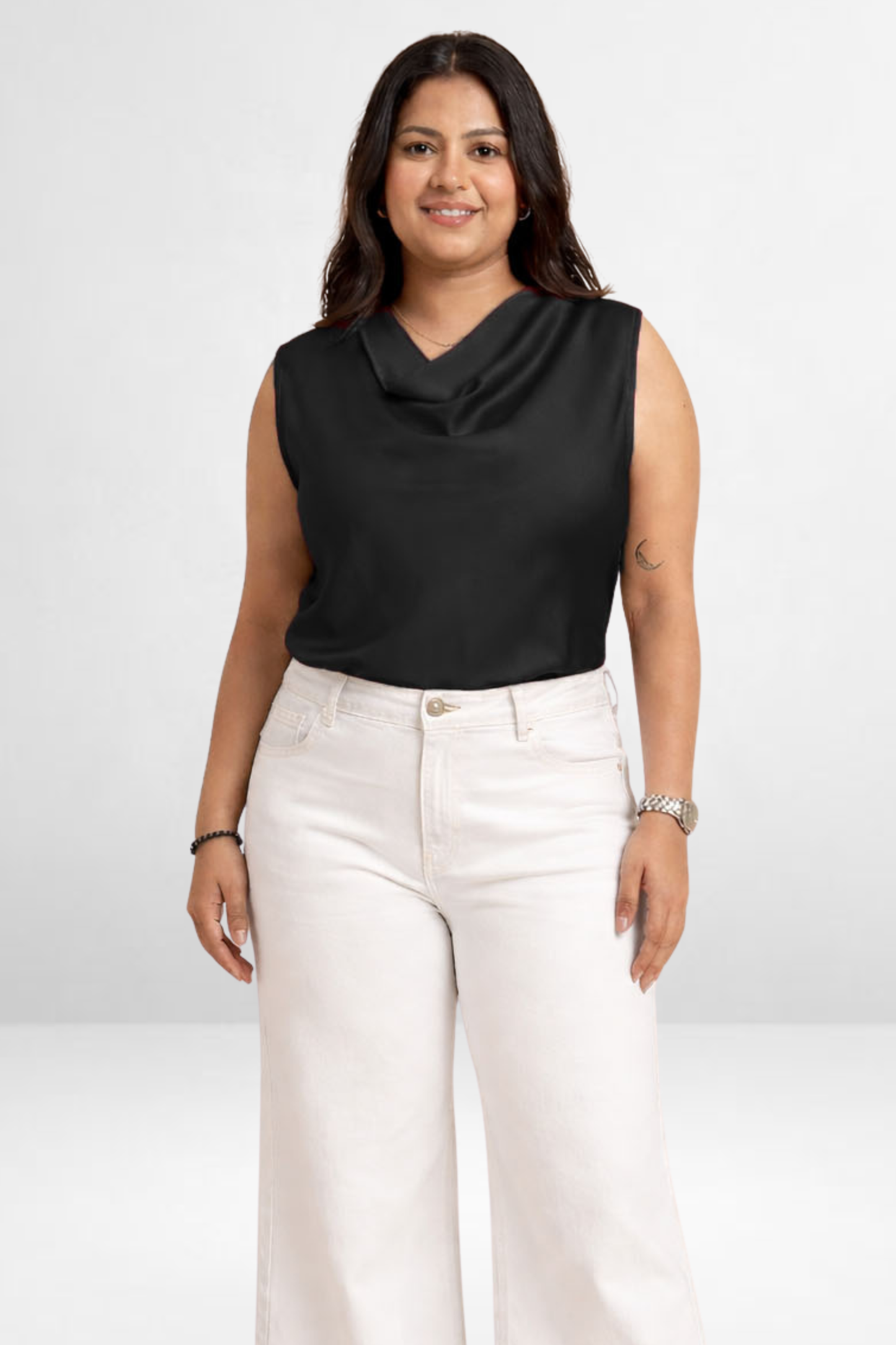 Draped Neck Top