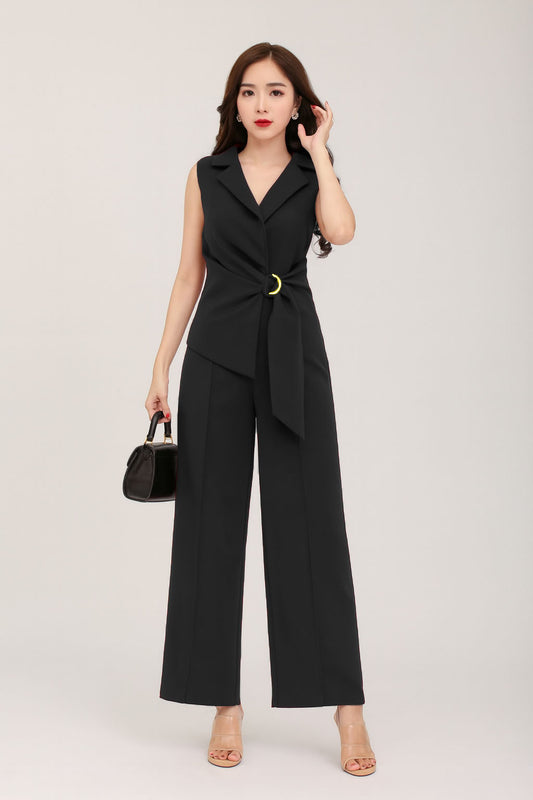Blazer Belted Jumpsuit