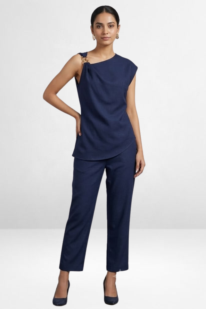 One-Shoulder Co-Ord Pant Set