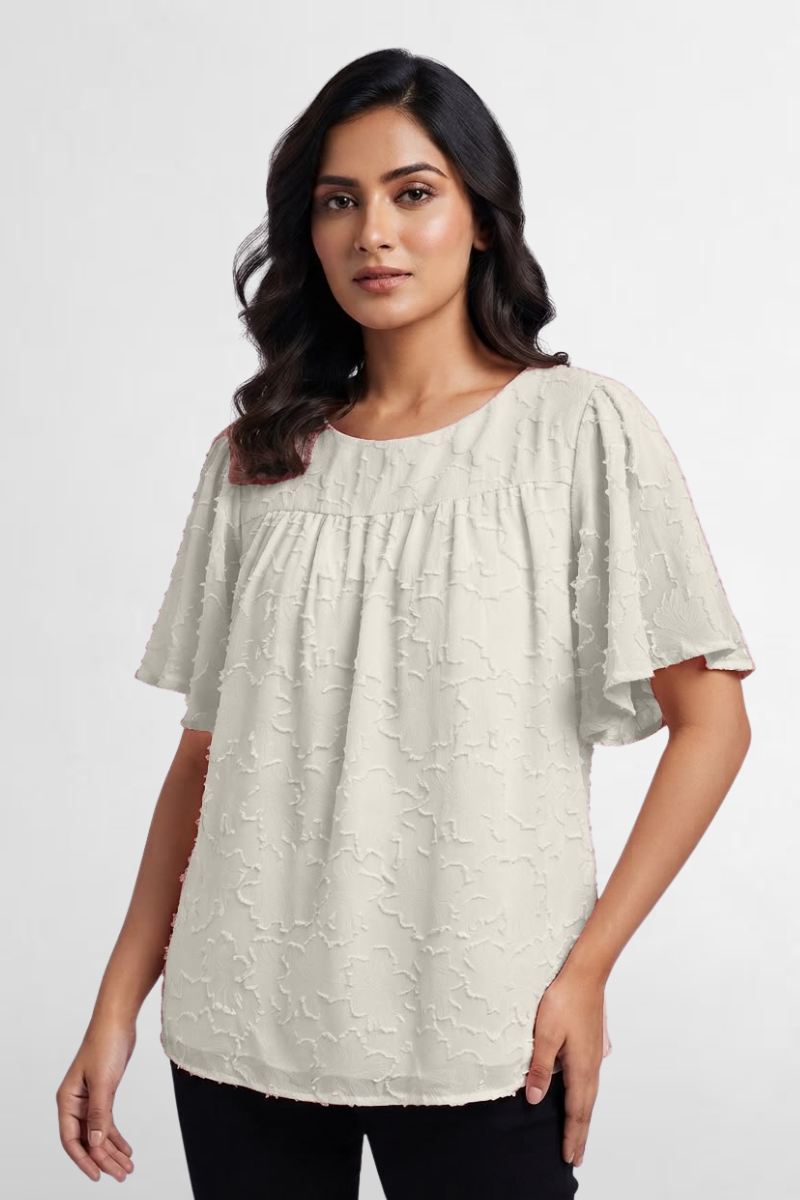 Flutter Sleeve Top