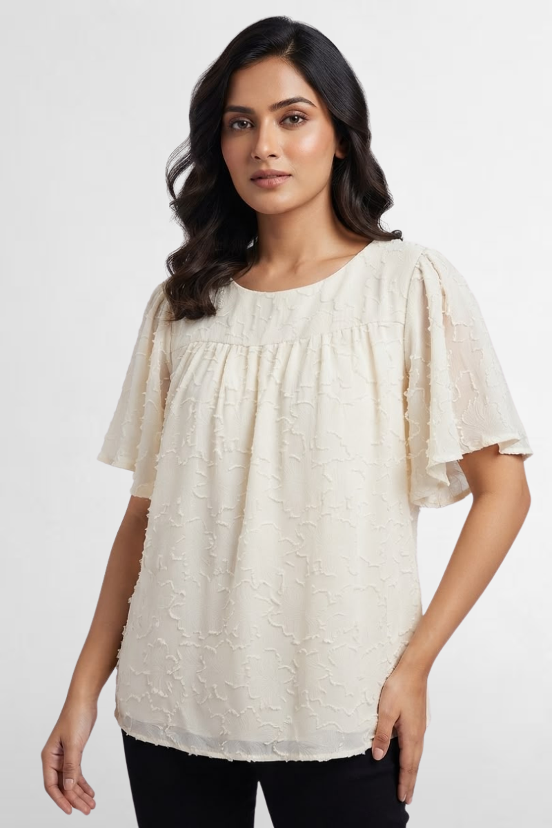 Flutter Sleeve Top