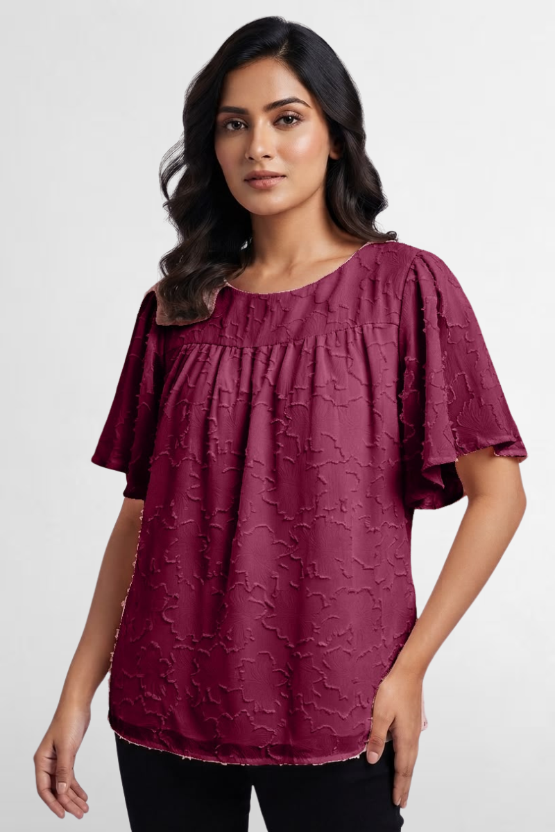 Flutter Sleeve Top