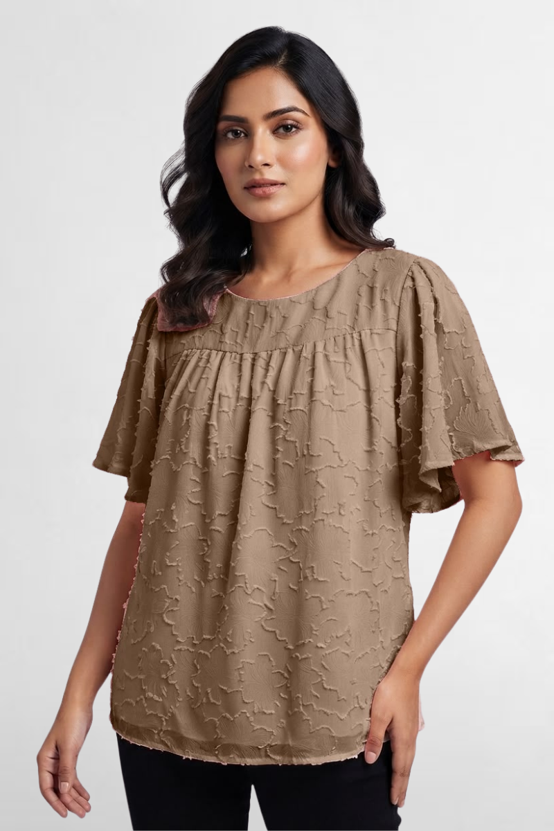 Flutter Sleeve Top