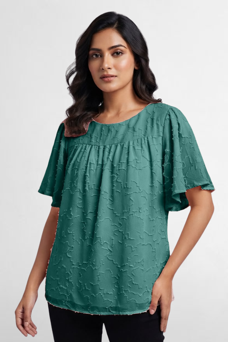 Flutter Sleeve Top