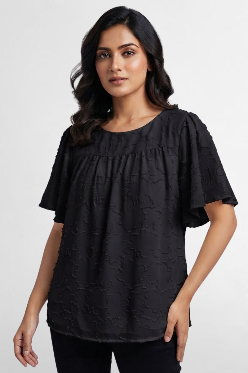 Flutter Sleeve Top