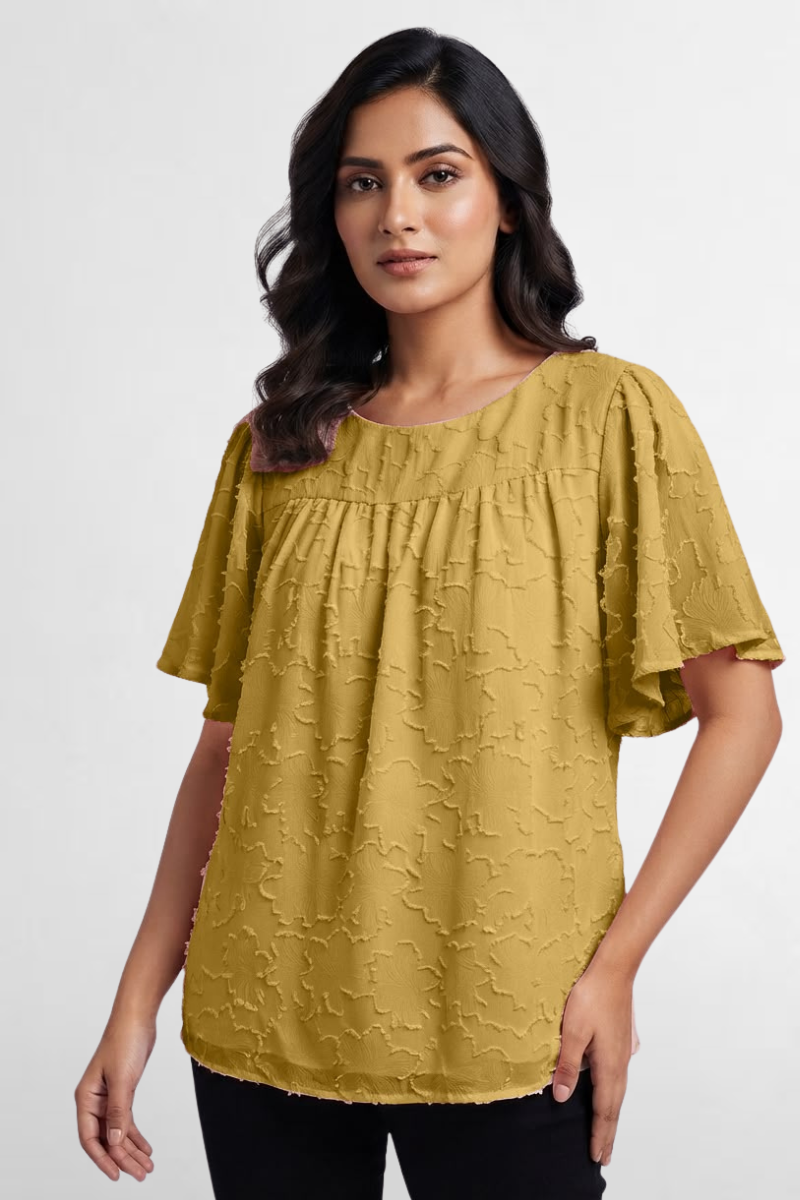 Flutter Sleeve Top