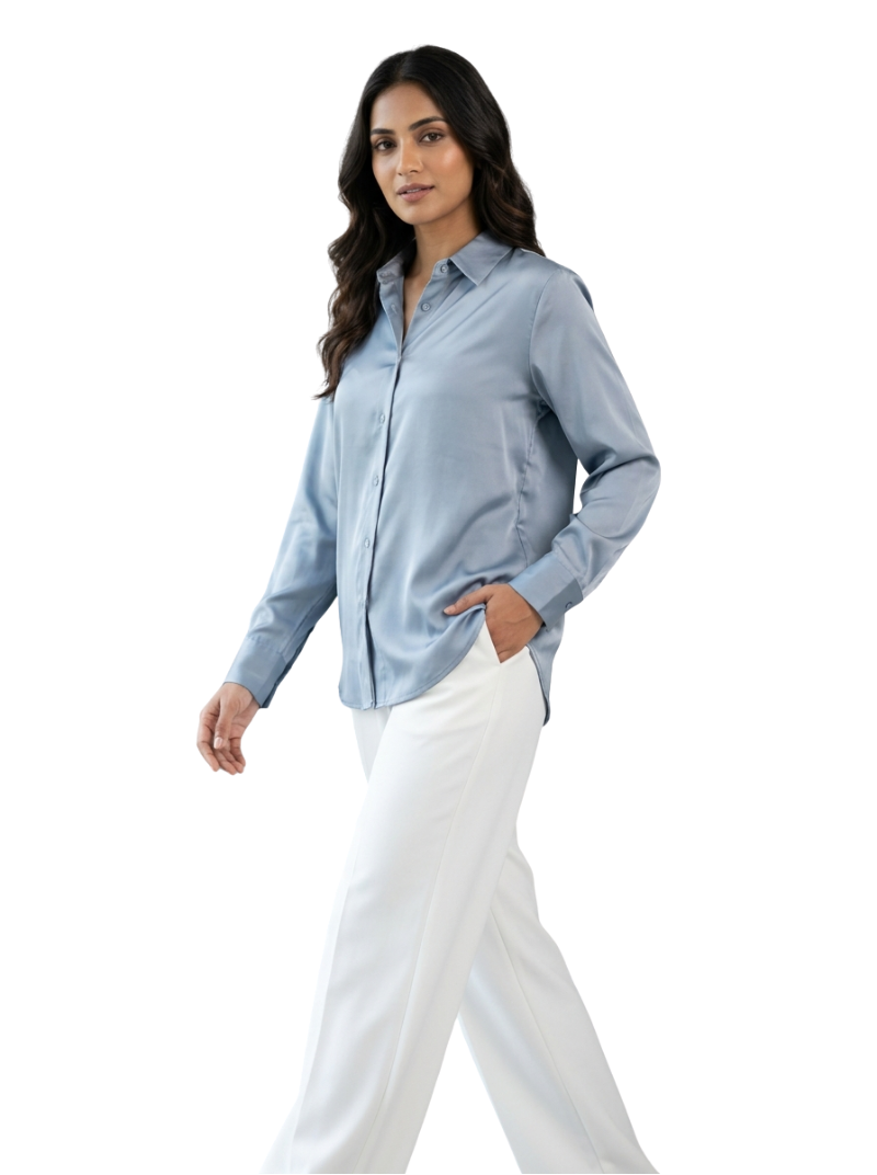 Cowl Drape Shirt