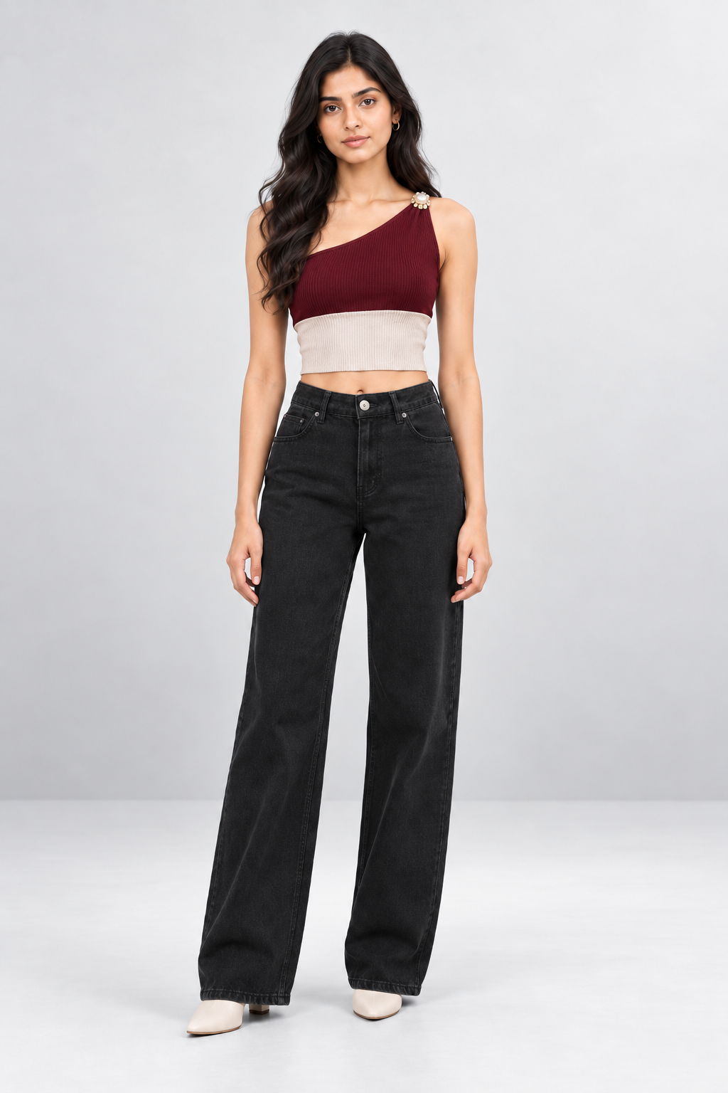 Pearl One-Shoulder Top