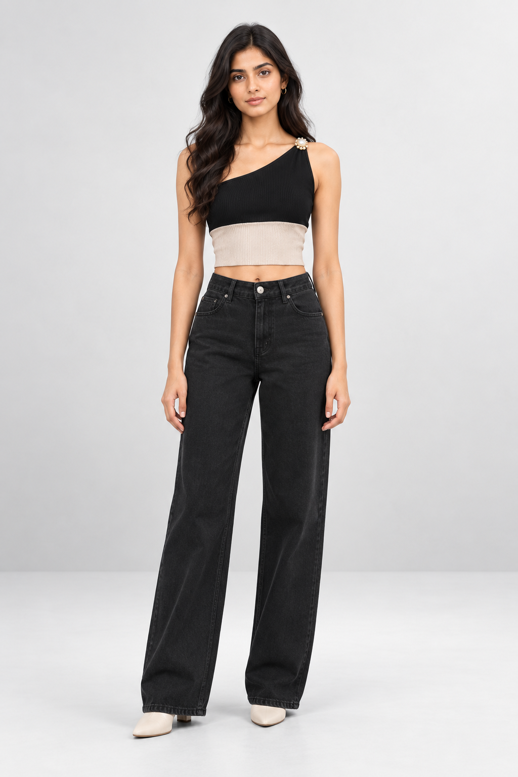 Pearl One-Shoulder Top
