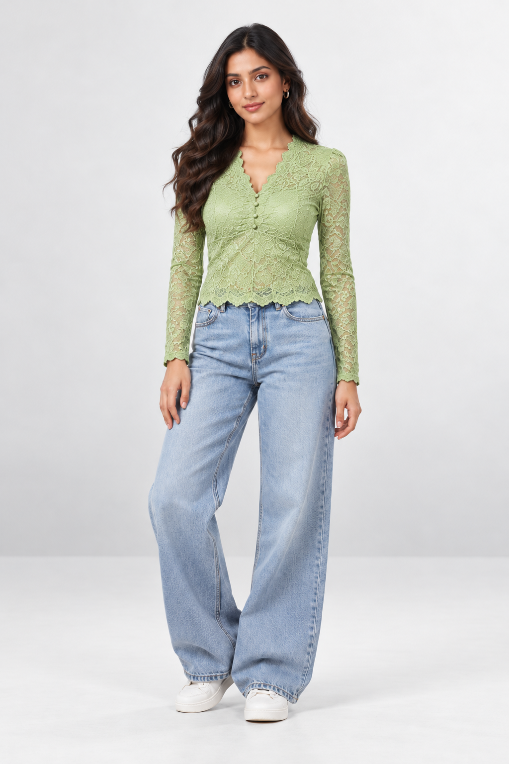 Lace Bloom Bling Top