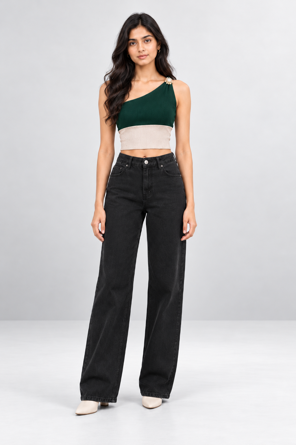 Pearl One-Shoulder Top