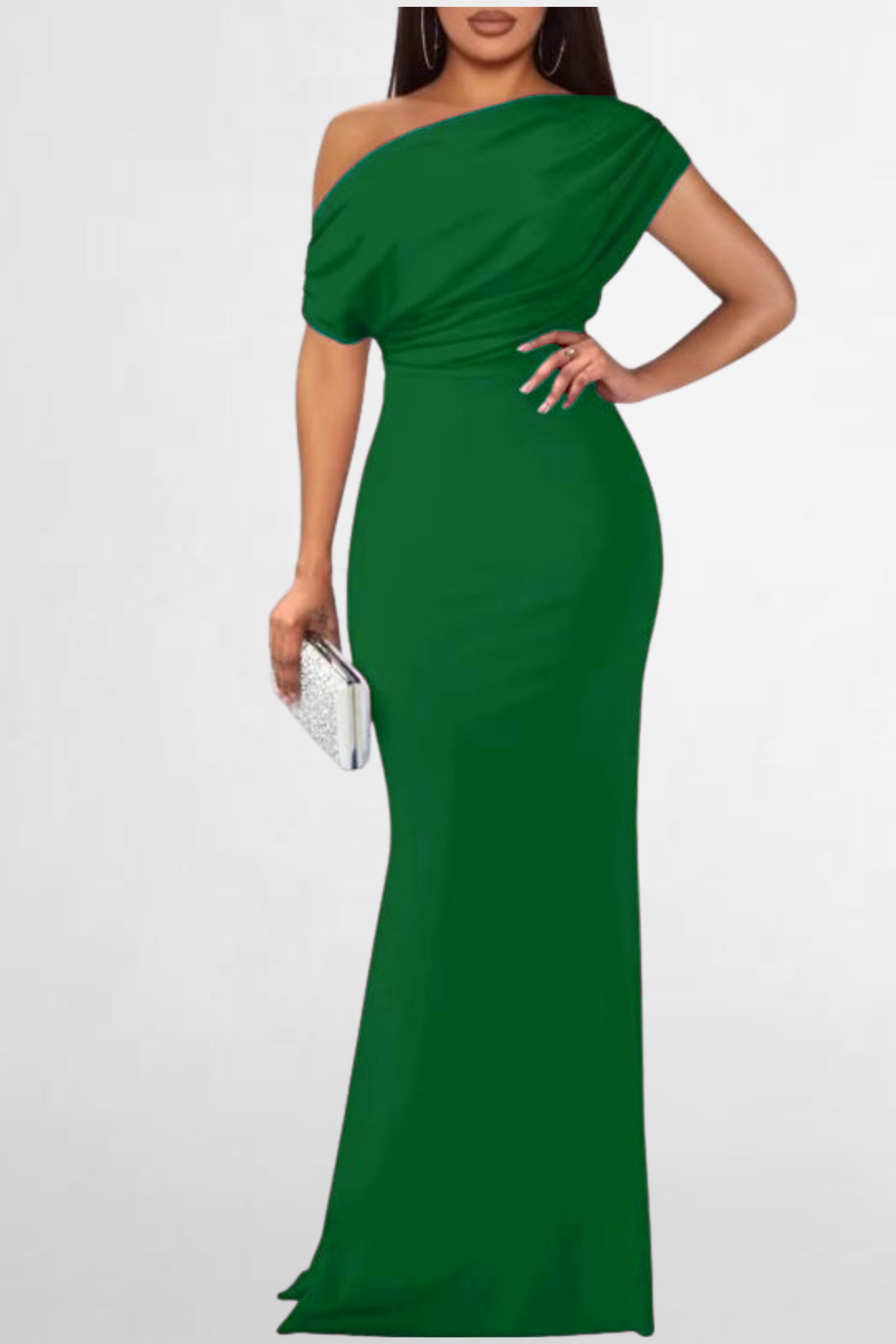 Elegant One-Shoulder Gown