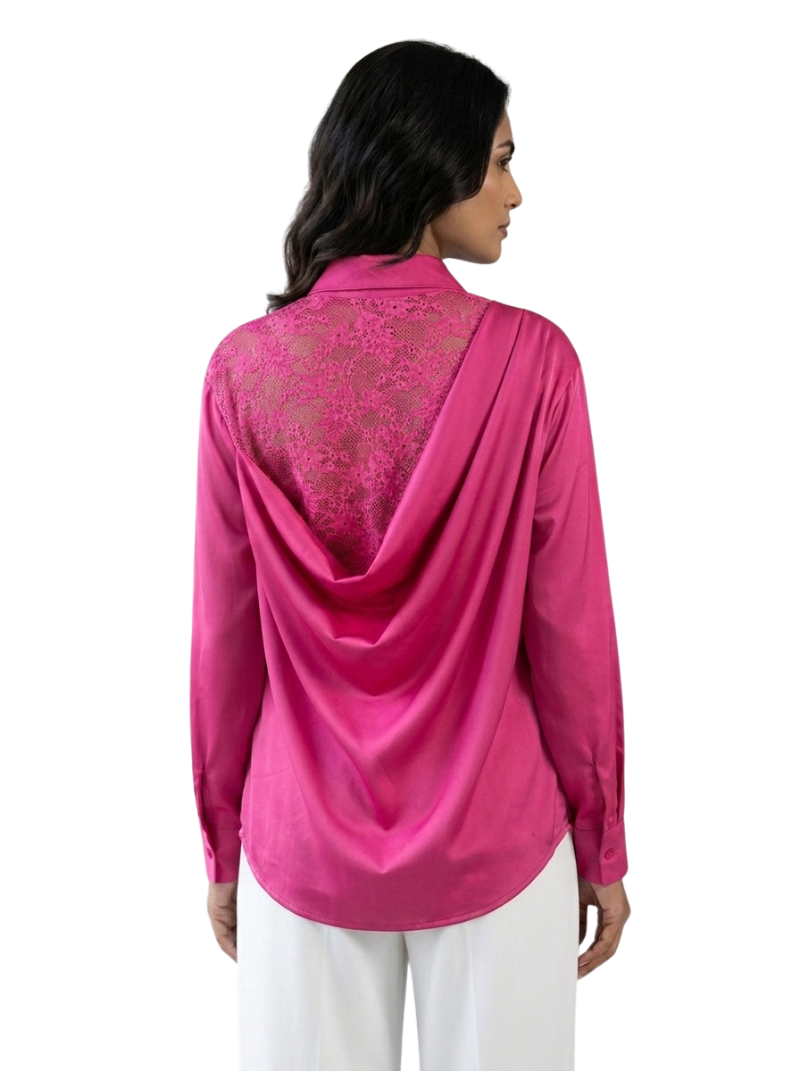 Cowl Drape Shirt