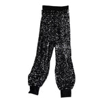 Load image into Gallery viewer, Silver Sequin High Waist Jogger Pants
