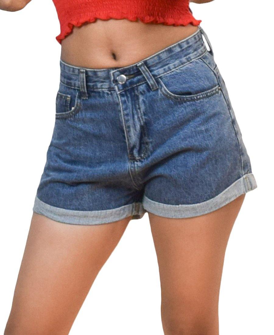 Blue Denim Shorts - Fashion Tiara