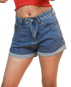 Blue Denim Shorts - Fashion Tiara